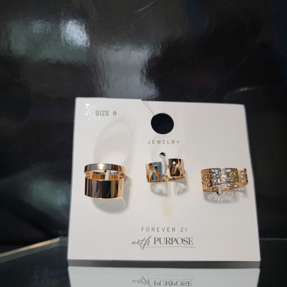 Forever 21 | Gold | Rings | 3 Rings | Size 6